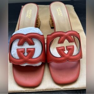 Gucci Interlock G Cut Out Sandals
